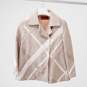 Missoni Pink Knit Ribbon Appliqué Jacket